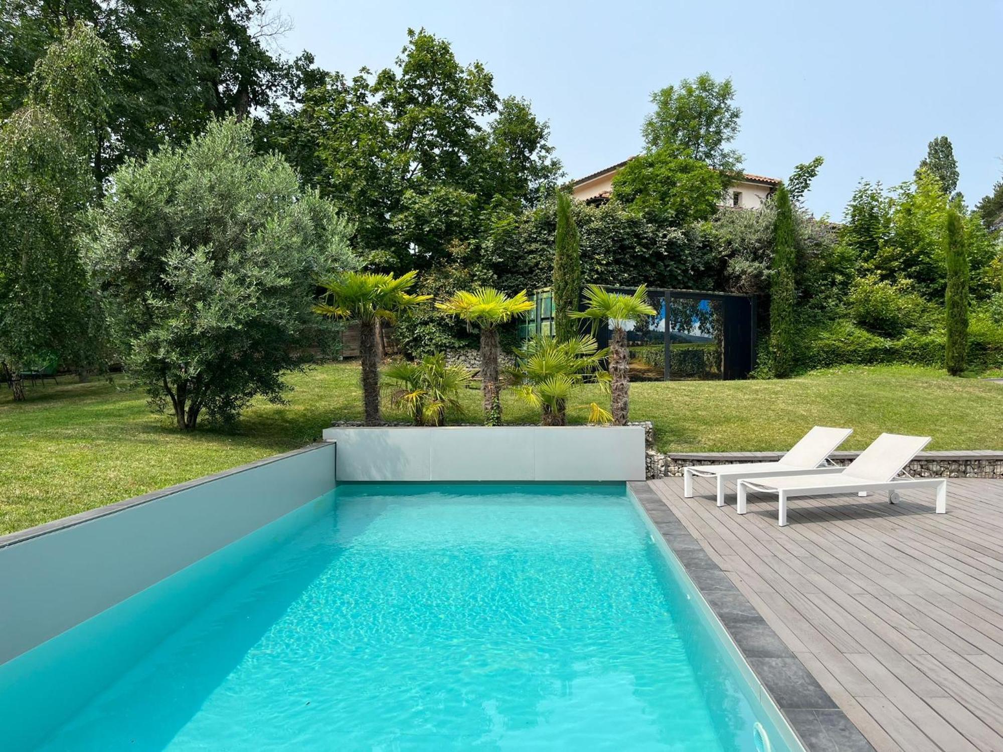 Villa Piscine A Proximite De Lyon Chaponost Exteriör bild